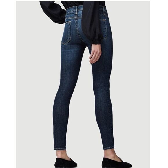 Frame Le High Skinny Jeans Dark Wash Size 26 Denim Casual - Picture 3 of 16